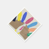 感謝祭トルコ スタンダードカクテルナプキン (角)