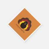 感謝祭トルコ スタンダードカクテルナプキン (角)