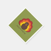 感謝祭トルコ スタンダードカクテルナプキン (角)