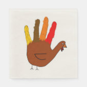 感謝祭トルコ スタンダードランチョンナプキン (正面)
