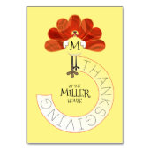 感謝祭トルコ テーブルナンバー (裏面)