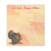 感謝祭トルコ ノートパッド (正面)