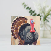 感謝祭トルコ | ハッピーサンクセ絵を描ィング シーズンカード (スタンド正面)