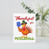 感謝祭トルコ – ピックボールに感謝 ポストカード (スタンド正面)
