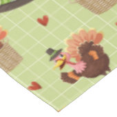 感謝祭トルコ&ピルグリムハットテーブルクロス テーブルクロス (アングル)