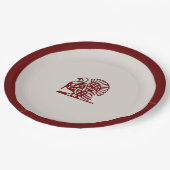 感謝祭トルコ～プレート ペーパープレート (アングル)