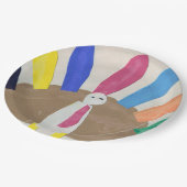 感謝祭トルコ ペーパープレート (アングル)