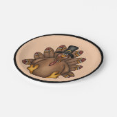 感謝祭トルコ ペーパープレート (アングル)