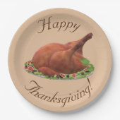 感謝祭トルコ ペーパープレート (正面)