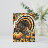 感謝祭トルコ ポストカード (スタンド正面)