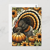 感謝祭トルコ ポストカード (正面/裏面)