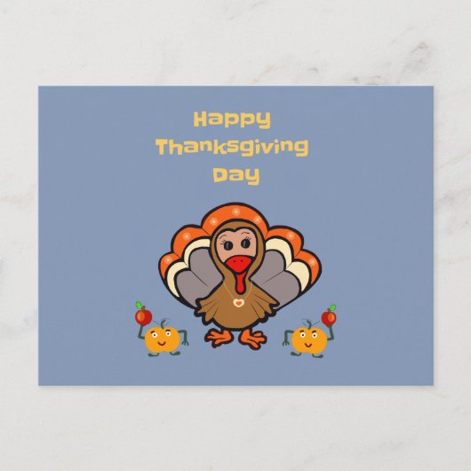 感謝祭トルコ ポストカード (正面)