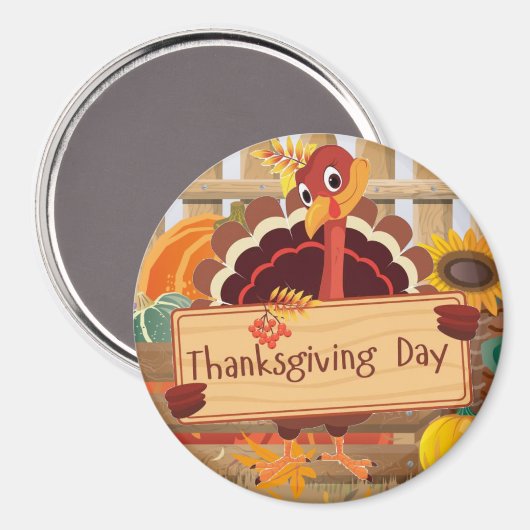 感謝祭トルコ マグネット (正面/裏面)