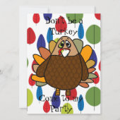 感謝祭トルコ 招待状 (正面)