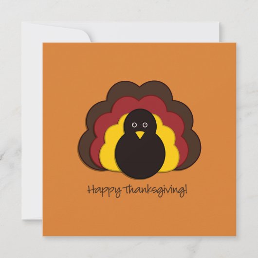 感謝祭トルコ 招待状 (正面)