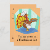 感謝祭トルコ 招待状 (正面/裏面)
