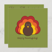 感謝祭トルコ 招待状 (正面/裏面)