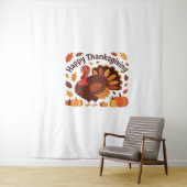 感謝祭トルコ – 秋の休日のクラシックオーバー タペストリー (インサイチュ)