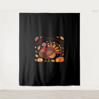 感謝祭トルコ – 秋の休日のクラシックオーバー タペストリー