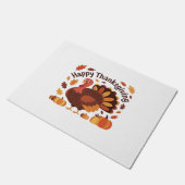 感謝祭トルコ – 秋の休日のクラシックオーバー ドアマット (アングル)