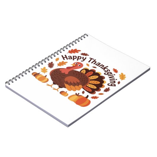 感謝祭トルコ – 秋の休日のクラシックオーバー ノートブック (左側)