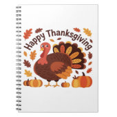 感謝祭トルコ – 秋の休日のクラシックオーバー ノートブック (正面)