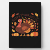 感謝祭トルコ – 秋の休日のクラシックオーバー フォトプラーク (正面)