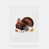 感謝祭トルコ – 秋の休日クラシッククラス アクリルサイン (正面)