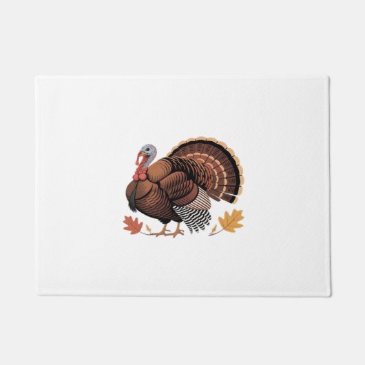 感謝祭トルコ – 秋の休日クラシッククラス ドアマット (正面)