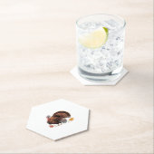 感謝祭トルコ – 秋の休日クラシッククラス ペーパーコースター (インサイチュ)