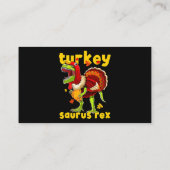 感謝祭トルコSaurus Tレックス巡礼恐竜 名刺 (裏面)