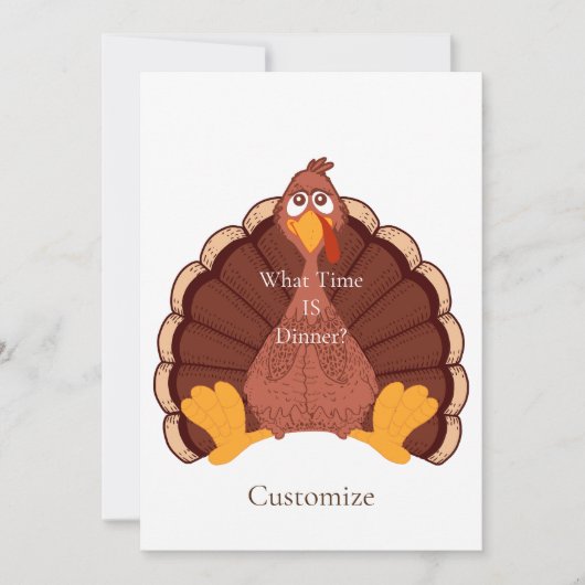 感謝祭トルコThunder_Cove 招待状 (正面)