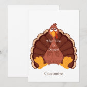 感謝祭トルコThunder_Cove 招待状 (正面/裏面)