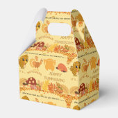 感謝祭トルコtoディナーおもしろいデザイン フェイバーボックス (裏面サイド)