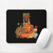 感謝祭ドイツの羊飼いとトルコ秋ポンプ マウスパッド (マウス)