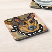 感謝祭ドイツの羊飼い コースター (左側)