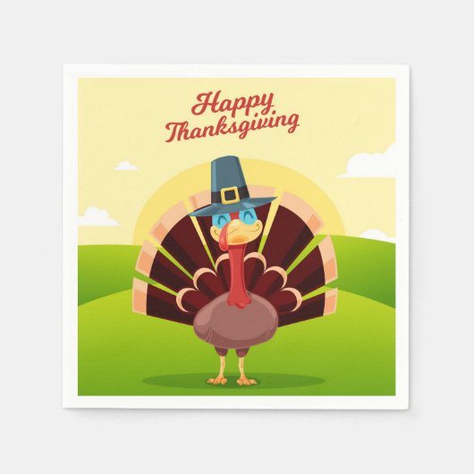 感謝祭ナプキンス スタンダードカクテルナプキン (正面)