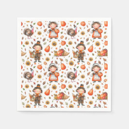 感謝祭ナプキンス スタンダードカクテルナプキン