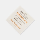 感謝祭ナプキン スタンダードカクテルナプキン (角)