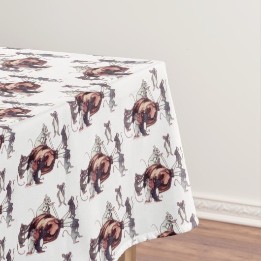 感謝祭ネズミが七面鳥を盗む テーブルクロス (インサイチュ)