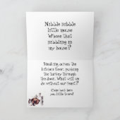 感謝祭ネズミ折りグリーティングカード カード (内部)