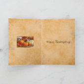 感謝祭ハッピーカード（猫とカボチャ） シーズンカード (内部)