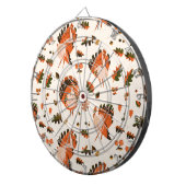 感謝祭ハッピー七面鳥の日パターンギフト ダーツボード (正面右)