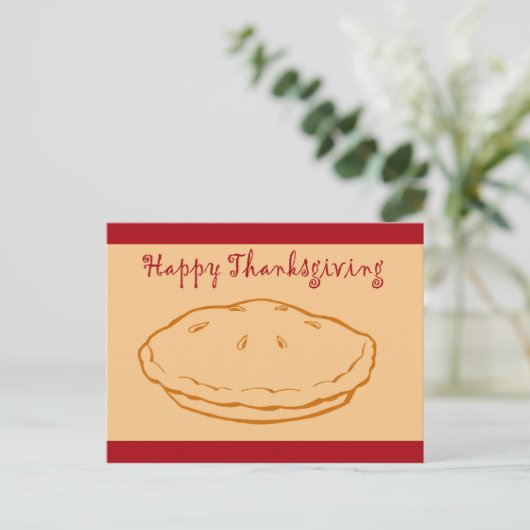感謝祭ハッピー与え感謝祭感謝していトルコ シーズンポストカード (スタンド正面)