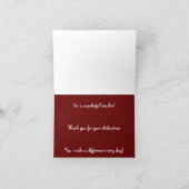 感謝祭ハッピー感謝祭アート シーズンカード (内部)