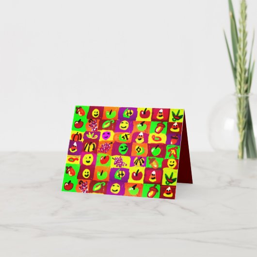 感謝祭ハッピー感謝祭アート シーズンカード (正面)