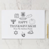 感謝祭ハヌカーランチョンマット ペーパーパッド (インサイチュ)