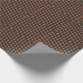 感謝祭ハロウィンカボチャのトリートギフトラップ ラッピングペーパー (角)