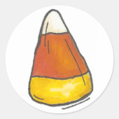 感謝祭ハロウィーン秋キャンディーコーンキャンディー ラウンドシール (正面)