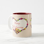 感謝祭ハート ツートーンマグカップ (正面左)